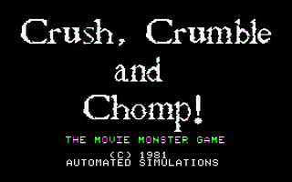 Crush - Crumble And Chomp! Title Screen